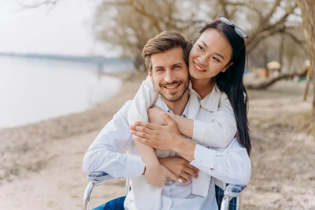 Couple receiving support for trust, communication, and relationship strain