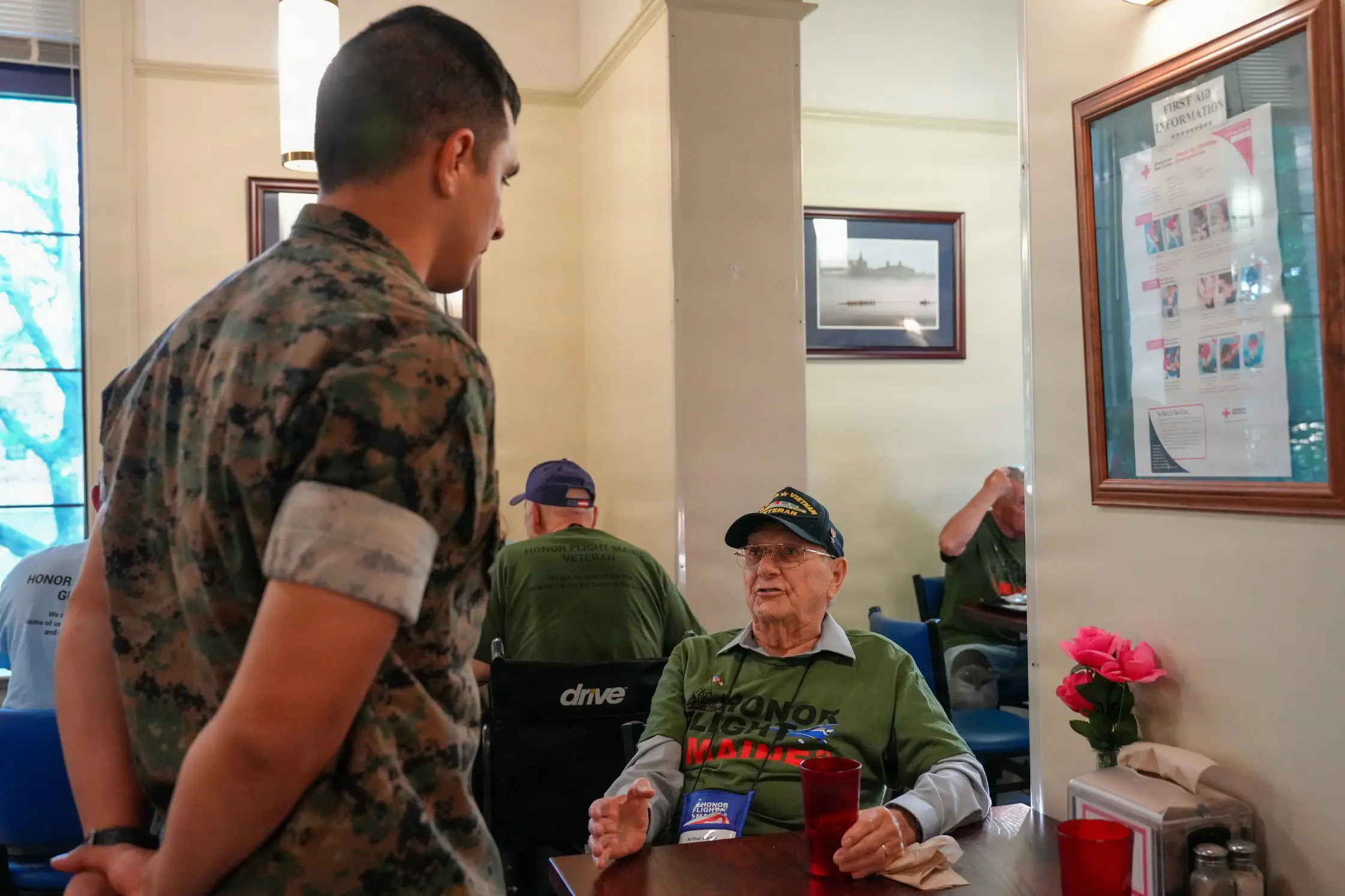 Person reviewing mental health information and support options